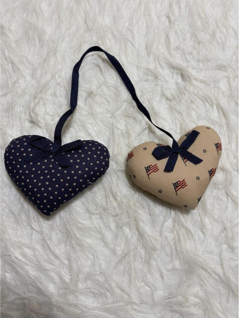 Patriotic pillow Decor Hearts USA